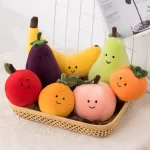 Creative Fruit Party Doll Banana Plush Dolls Toys Peach Eggplant Pear Pillow Children’s Gift