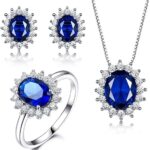 Blue Crystal Jewelry Set