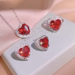 Pomegranate Crystal Jewelry Set